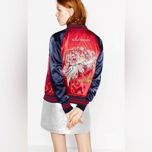 Zara Reversible satin jacket (sz S)